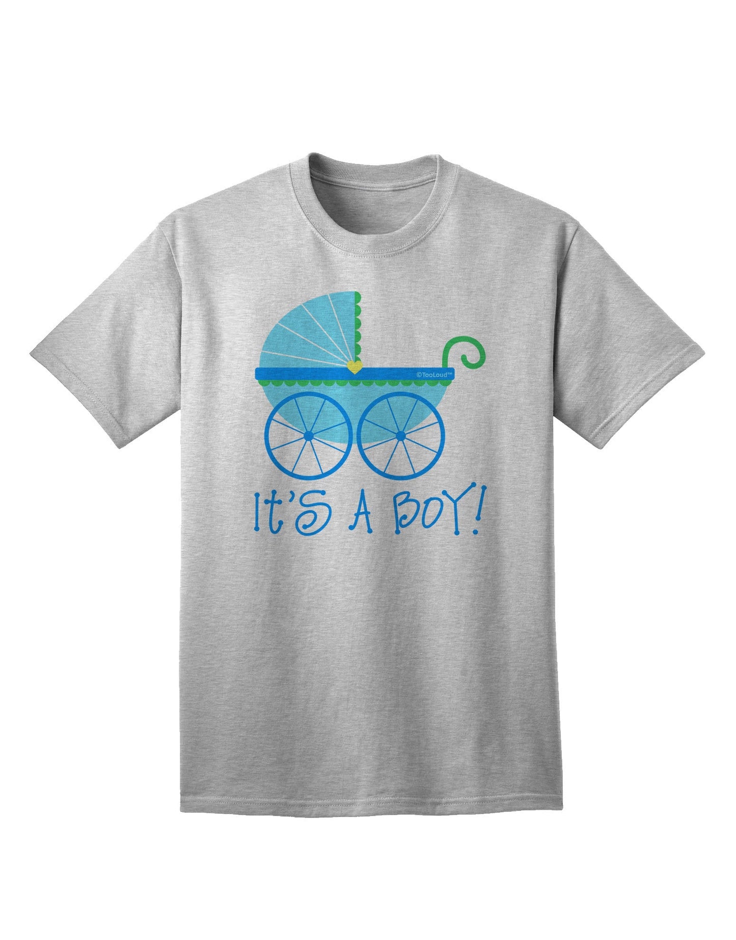It's a Boy - Baby Boy Carriage Adult T-Shirt-Mens T-Shirt-TooLoud-AshGray-Small-Davson Sales