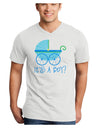 It's a Boy - Baby Boy Carriage Adult V-Neck T-shirt-Mens V-Neck T-Shirt-TooLoud-White-Small-Davson Sales