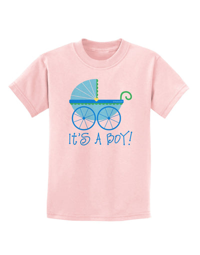 It's a Boy - Baby Boy Carriage Childrens T-Shirt-Childrens T-Shirt-TooLoud-PalePink-X-Small-Davson Sales