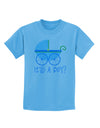 It's a Boy - Baby Boy Carriage Childrens T-Shirt-Childrens T-Shirt-TooLoud-Aquatic-Blue-X-Small-Davson Sales