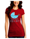 It's a Boy - Baby Boy Carriage Juniors Crew Dark T-Shirt-T-Shirts Juniors Tops-TooLoud-Red-Juniors Fitted Small-Davson Sales