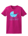 It's a Boy - Baby Boy Carriage Womens Dark T-Shirt-TooLoud-Hot-Pink-Small-Davson Sales