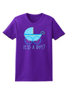 It's a Boy - Baby Boy Carriage Womens Dark T-Shirt-TooLoud-Purple-X-Small-Davson Sales