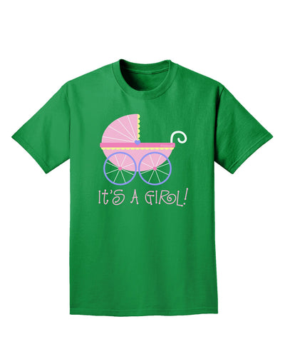 It's a Girl - Baby Carriage Adult Dark T-Shirt-Mens T-Shirt-TooLoud-Kelly-Green-Small-Davson Sales