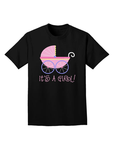 It's a Girl - Baby Carriage Adult Dark T-Shirt-Mens T-Shirt-TooLoud-Black-Small-Davson Sales