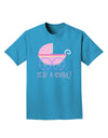 It's a Girl - Baby Carriage Adult Dark T-Shirt-Mens T-Shirt-TooLoud-Turquoise-Small-Davson Sales