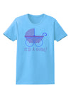 It's a Girl - Baby Carriage Womens T-Shirt-Womens T-Shirt-TooLoud-Aquatic-Blue-X-Small-Davson Sales