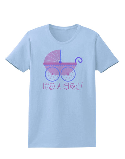 It's a Girl - Baby Carriage Womens T-Shirt-Womens T-Shirt-TooLoud-Light-Blue-X-Small-Davson Sales