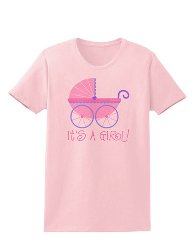 It's a Girl - Baby Carriage Womens T-Shirt-Womens T-Shirt-TooLoud-PalePink-X-Small-Davson Sales