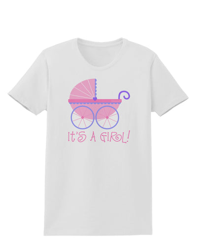 It's a Girl - Baby Carriage Womens T-Shirt-Womens T-Shirt-TooLoud-White-X-Small-Davson Sales