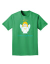 I've Been An Angel This Year Cute Christmas Angel Adult Dark T-Shirt-Mens T-Shirt-TooLoud-Kelly-Green-Small-Davson Sales