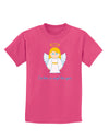 I've Been An Angel This Year Cute Christmas Angel Childrens Dark T-Shirt-Childrens T-Shirt-TooLoud-Sangria-X-Small-Davson Sales