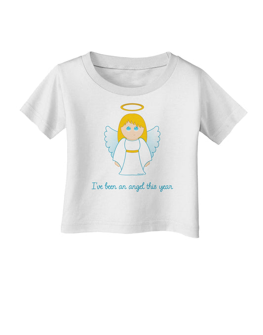 I've Been An Angel This Year Cute Christmas Angel Infant T-Shirt-Infant T-Shirt-TooLoud-White-06-Months-Davson Sales
