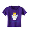 I've Been An Angel This Year Cute Christmas Angel Toddler T-Shirt Dark-Toddler T-Shirt-TooLoud-Purple-2T-Davson Sales