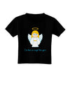 I've Been An Angel This Year Cute Christmas Angel Toddler T-Shirt Dark-Toddler T-Shirt-TooLoud-Black-2T-Davson Sales