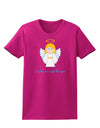 I've Been An Angel This Year Cute Christmas Angel Womens Dark T-Shirt-TooLoud-Hot-Pink-Small-Davson Sales
