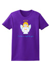 I've Been An Angel This Year Cute Christmas Angel Womens Dark T-Shirt-TooLoud-Purple-X-Small-Davson Sales