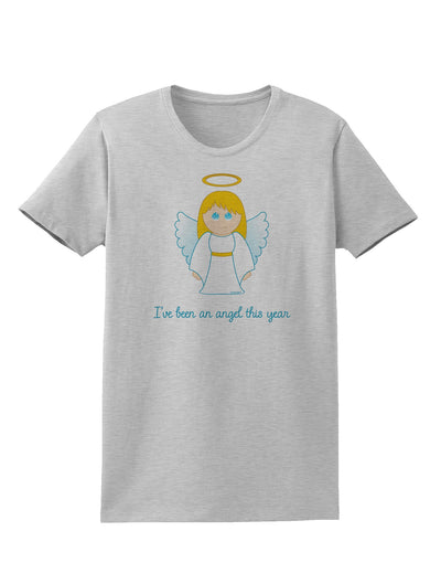 I've Been An Angel This Year Cute Christmas Angel Womens T-Shirt-Womens T-Shirt-TooLoud-AshGray-X-Small-Davson Sales