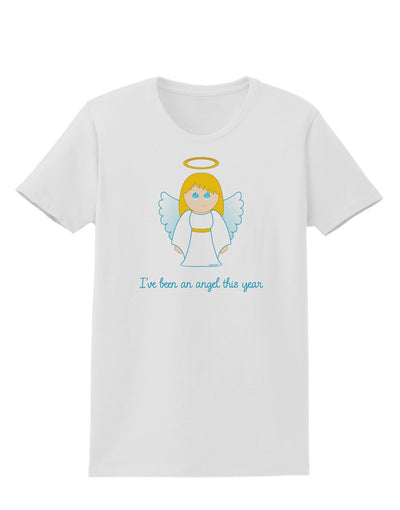 I've Been An Angel This Year Cute Christmas Angel Womens T-Shirt-Womens T-Shirt-TooLoud-White-X-Small-Davson Sales