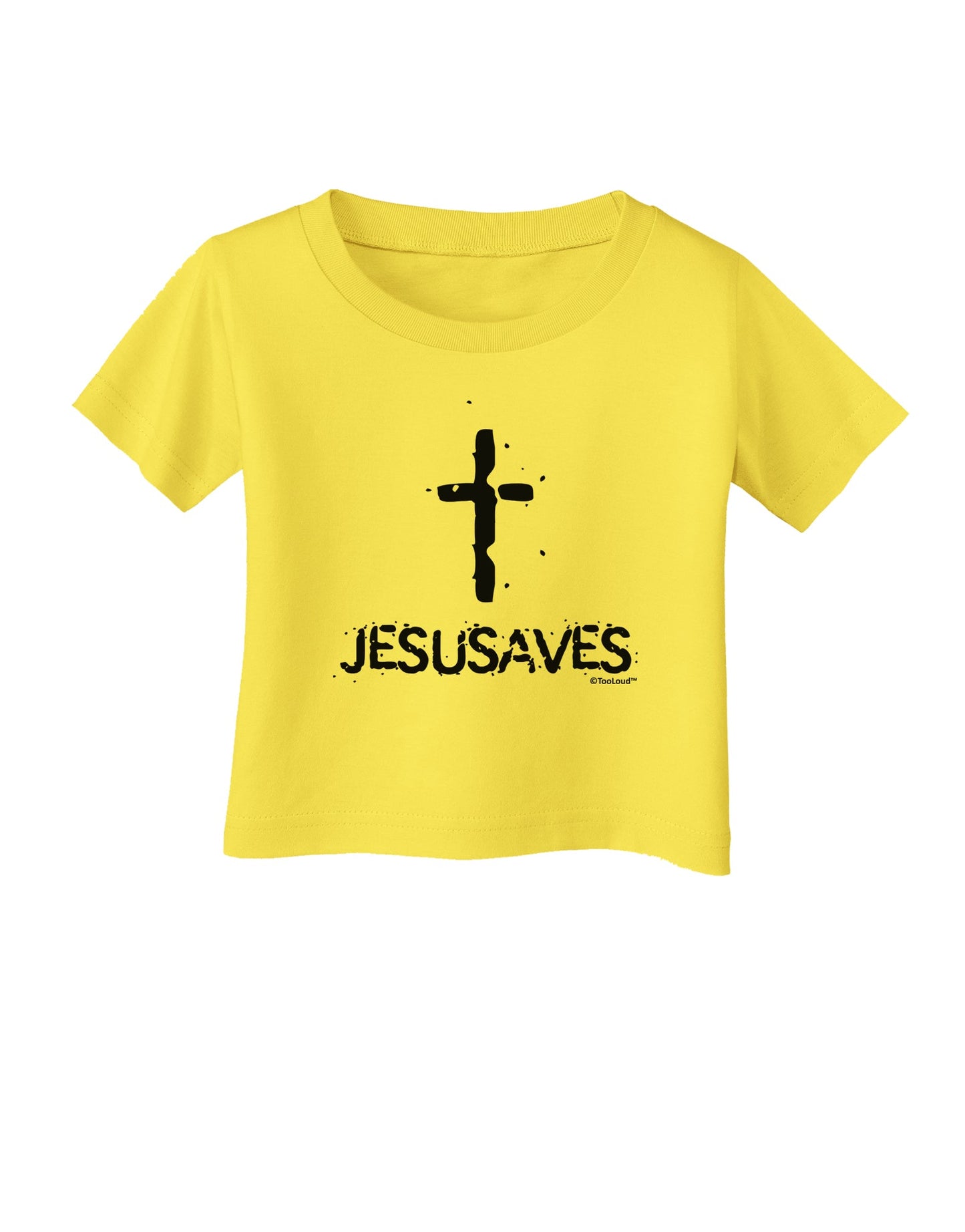 JESUSAVES - Jesus Saves Cross Design Infant T-Shirt by TooLoud-Infant T-Shirt-TooLoud-Yellow-06-Months-Davson Sales