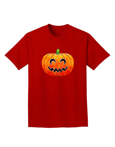 Jack-O-Lantern Watercolor Adult Dark T-Shirt-Mens T-Shirt-TooLoud-Red-Small-Davson Sales