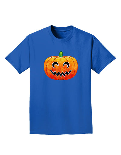 Jack-O-Lantern Watercolor Adult Dark T-Shirt-Mens T-Shirt-TooLoud-Royal-Blue-Small-Davson Sales