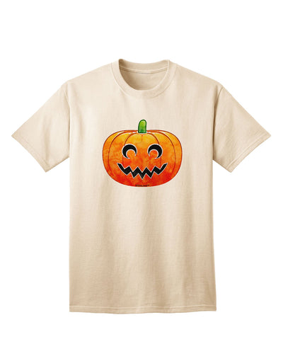 Jack-O-Lantern Watercolor Adult T-Shirt-Mens T-Shirt-TooLoud-Natural-Small-Davson Sales