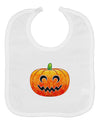 Jack-O-Lantern Watercolor Baby Bib