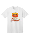 Jack-O-Lantern Watercolor Halloween Adult T-Shirt-Mens T-Shirt-TooLoud-White-Small-Davson Sales