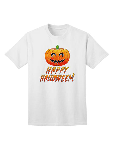 Jack-O-Lantern Watercolor Halloween Adult T-Shirt-Mens T-Shirt-TooLoud-White-Small-Davson Sales