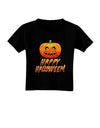 Jack-O-Lantern Watercolor Halloween Toddler T-Shirt Dark-Toddler T-Shirt-TooLoud-Black-2T-Davson Sales