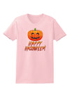 Jack-O-Lantern Watercolor Halloween Womens T-Shirt-Womens T-Shirt-TooLoud-PalePink-X-Small-Davson Sales