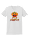 Jack-O-Lantern Watercolor Halloween Womens T-Shirt-Womens T-Shirt-TooLoud-White-X-Small-Davson Sales