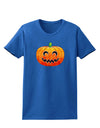 Jack-O-Lantern Watercolor Womens Dark T-Shirt-TooLoud-Royal-Blue-X-Small-Davson Sales