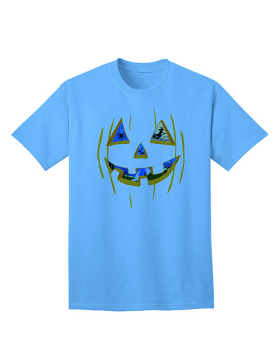 Jack O Lanterns Point of View - Premium Adult Pumpkin T-Shirt for Ecommerce Collection-Mens T-shirts-TooLoud-Aquatic-Blue-Small-Davson Sales