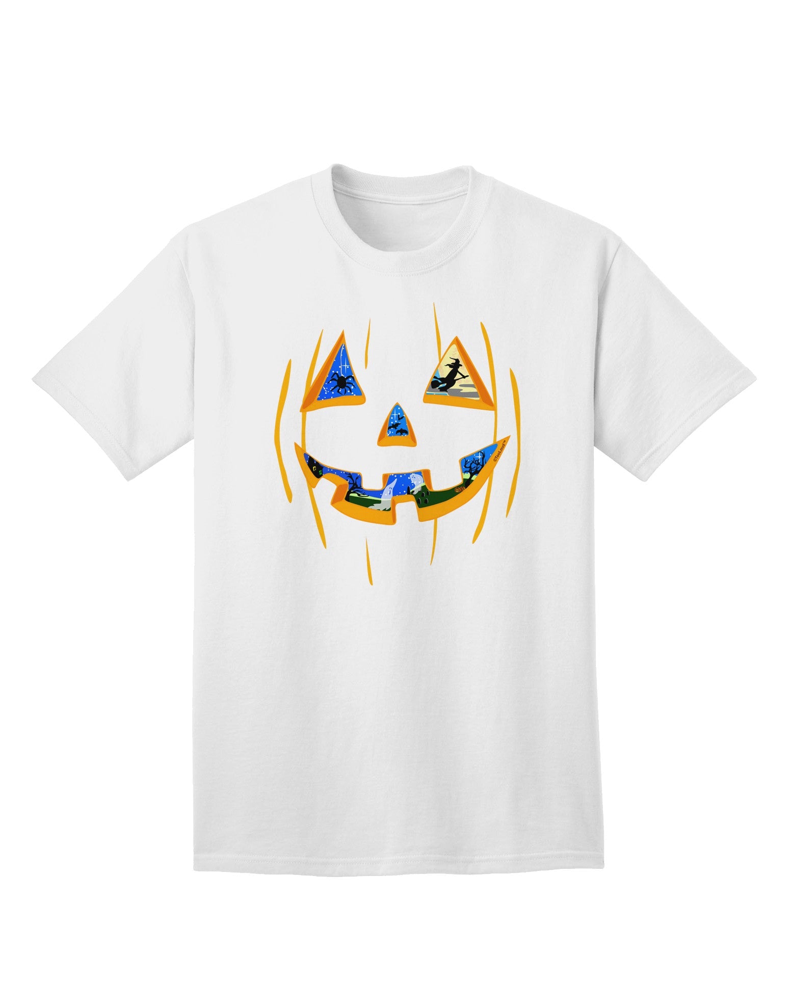 Jack O Lanterns Point of View - Premium Adult Pumpkin T-Shirt for Ecommerce Collection-Mens T-shirts-TooLoud-White-Small-Davson Sales