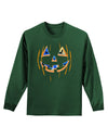 Jack O Lanterns Point of View Pumpkin Adult Long Sleeve Dark T-Shirt-TooLoud-Dark-Green-Small-Davson Sales