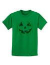 Jack O Lanterns Point of View Pumpkin Childrens T-Shirt-Childrens T-Shirt-TooLoud-Kelly-Green-X-Small-Davson Sales