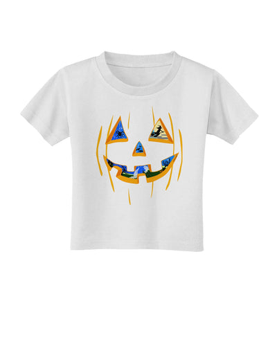 Jack O Lanterns Point of View Pumpkin Toddler T-Shirt-Toddler T-Shirt-TooLoud-White-2T-Davson Sales