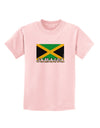 Jamaica Flag Childrens T-Shirt-Childrens T-Shirt-TooLoud-PalePink-X-Small-Davson Sales