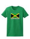 Jamaica Flag Dark Womens Dark T-Shirt-TooLoud-Kelly-Green-X-Small-Davson Sales