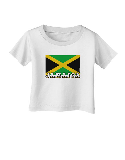 Jamaica Flag Infant T-Shirt-Infant T-Shirt-TooLoud-White-06-Months-Davson Sales