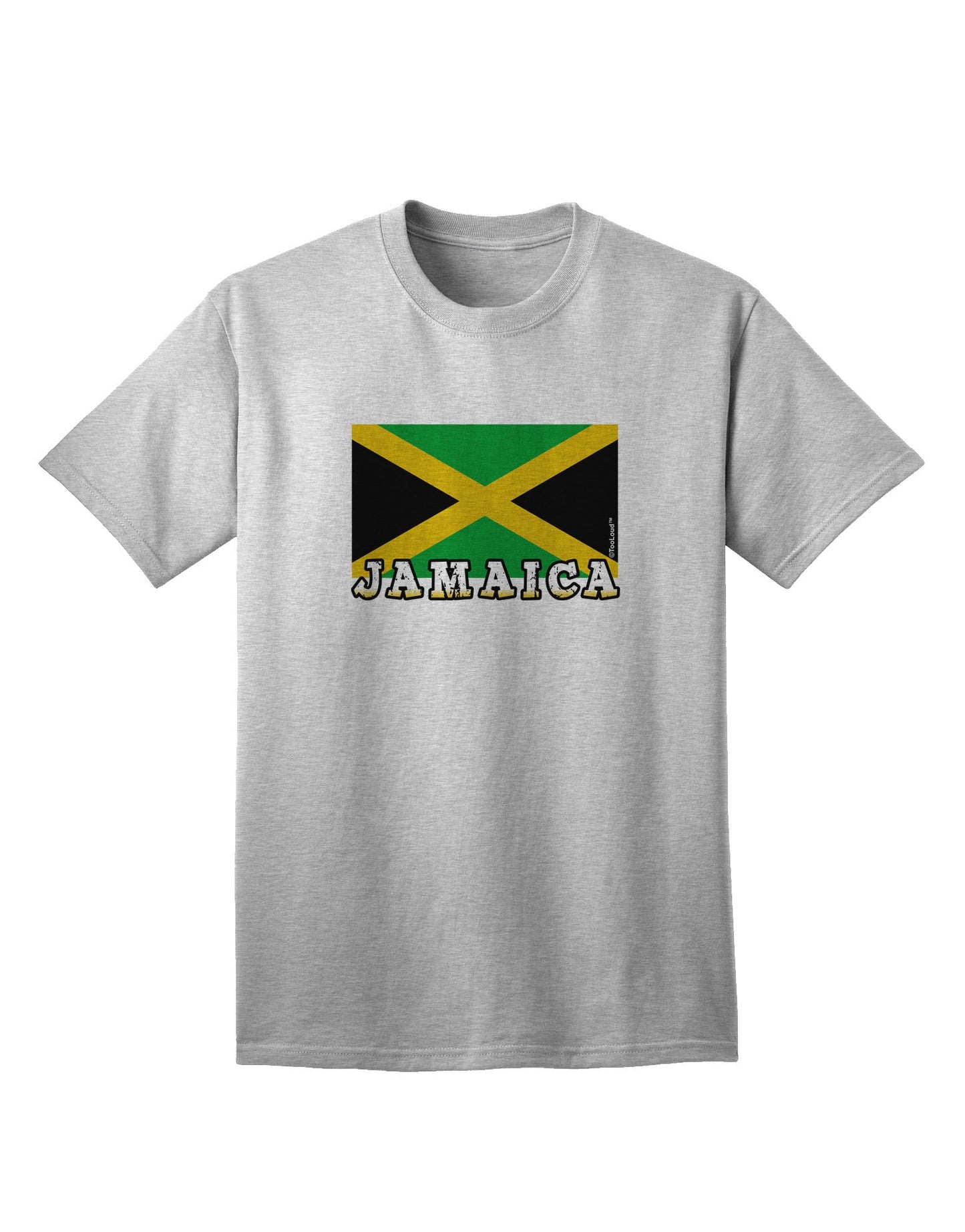 Jamaica Flag Inspired Adult T-Shirt - A Statement of Patriotism and Style-Mens T-shirts-TooLoud-AshGray-Small-Davson Sales