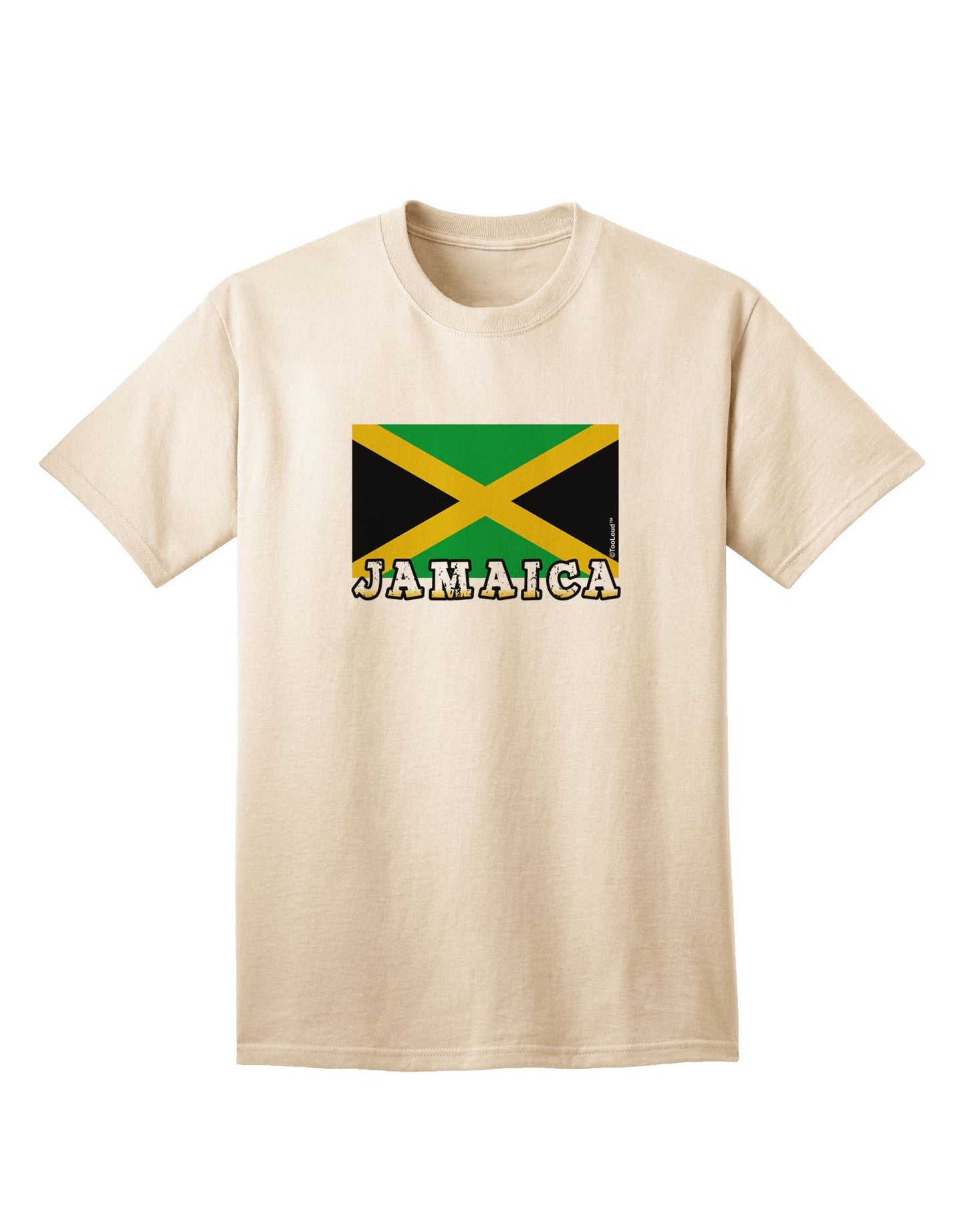 Jamaica Flag Inspired Adult T-Shirt - A Statement of Patriotism and Style-Mens T-shirts-TooLoud-Natural-Small-Davson Sales