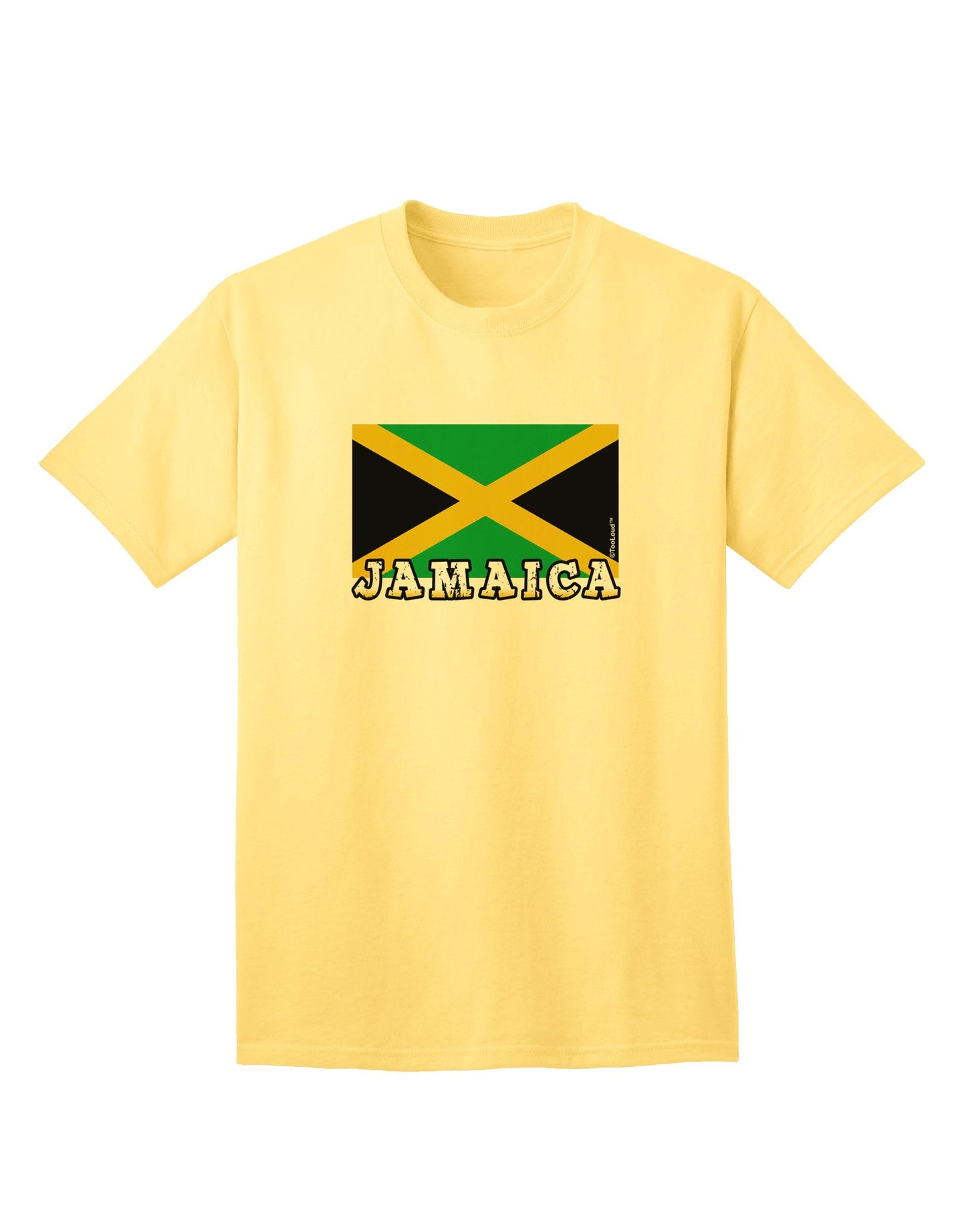Jamaica Flag Inspired Adult T-Shirt - A Statement of Patriotism and Style-Mens T-shirts-TooLoud-Yellow-Small-Davson Sales