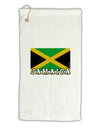 Jamaica Flag Micro Terry Gromet Golf Towel 16 x 25 inch-Golf Towel-TooLoud-White-Davson Sales