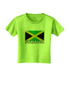 Jamaica Flag Toddler T-Shirt-Toddler T-Shirt-TooLoud-Lime-Green-2T-Davson Sales