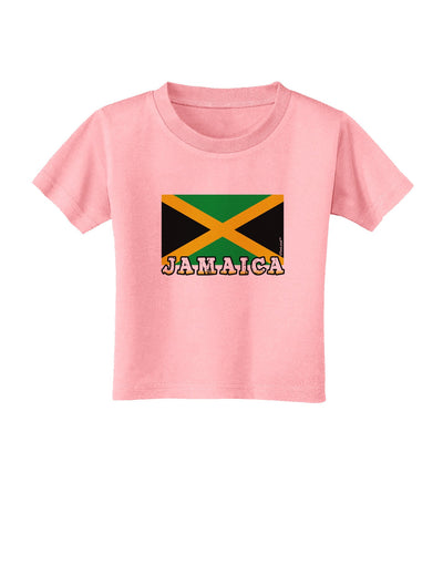 Jamaica Flag Toddler T-Shirt-Toddler T-Shirt-TooLoud-Candy-Pink-2T-Davson Sales