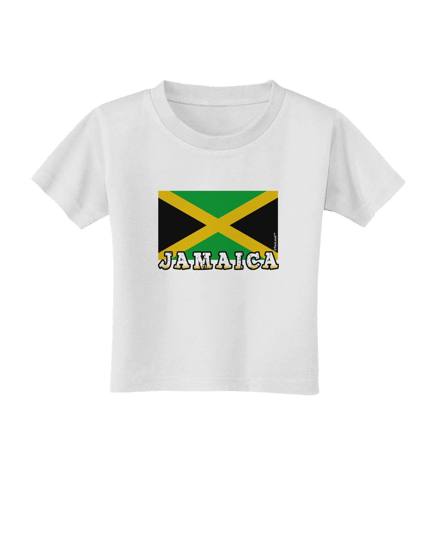 Jamaica Flag Toddler T-Shirt-Toddler T-Shirt-TooLoud-White-2T-Davson Sales