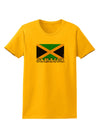 Jamaica Flag Womens T-Shirt-Womens T-Shirt-TooLoud-Gold-X-Small-Davson Sales